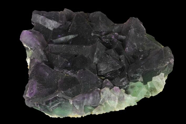 Purple-Green Octahedral Fluorite Crystal Cluster - Fluorescent! #149673